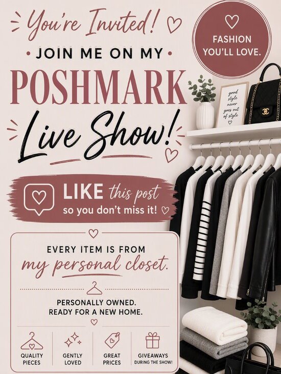 Tops - Like This To Get Notified For My First Posh Show!